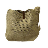 Saint Laurent Brand New £1350 Crochet Raffia Hobo Bag