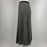 Prada £1200 Monochrome POW Check Pleat Midi Skirt XS