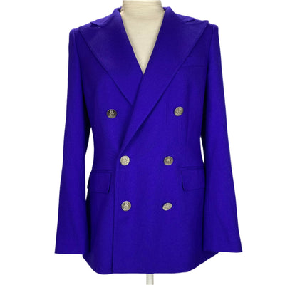 Ralph Lauren Purple Label £2740 Violet Cashmere Camden Blazer XS