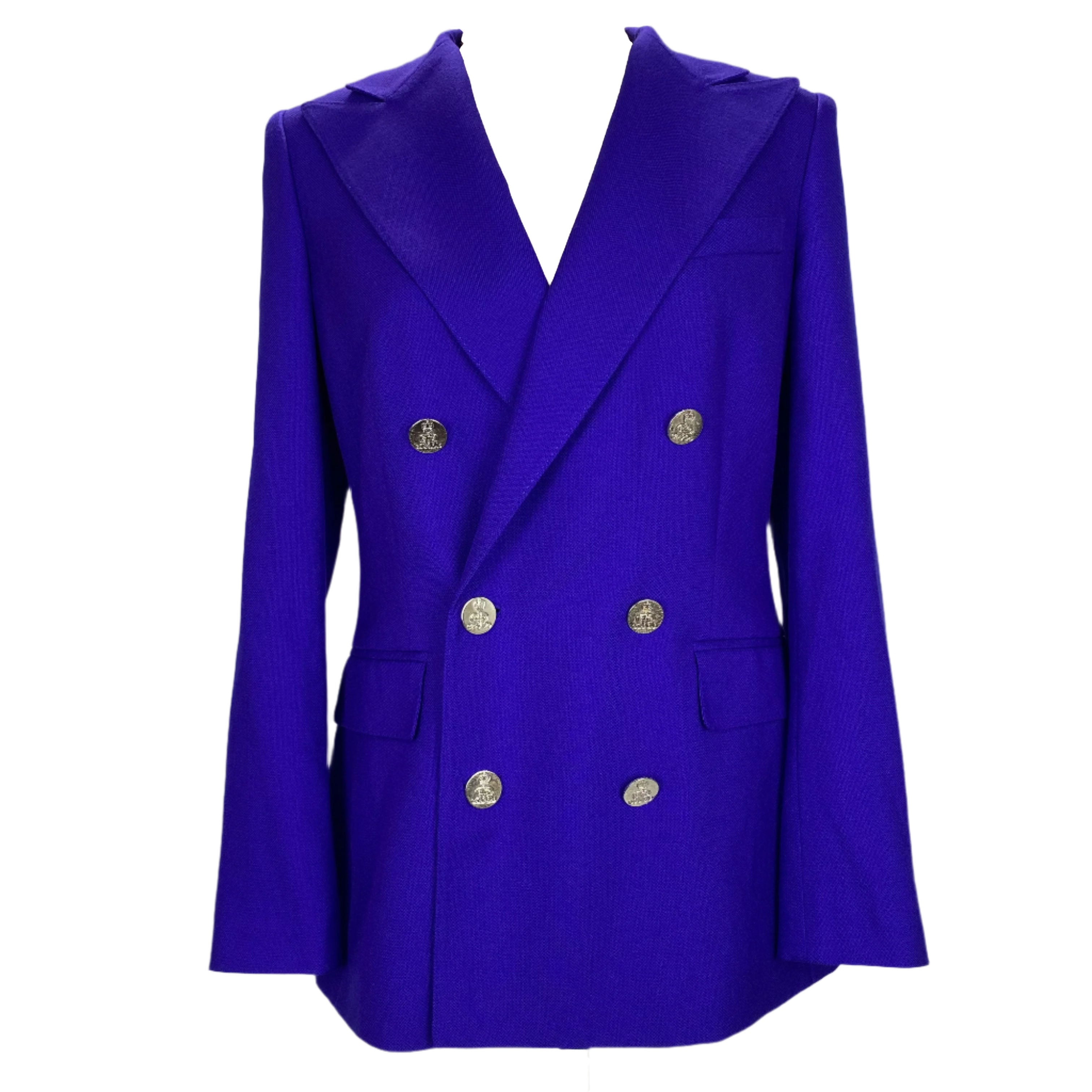 Ralph Lauren £2740 Violet Cashmere Camden Blazer XS