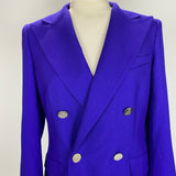 Ralph Lauren Purple Label £2740 Violet Cashmere Camden Blazer XS