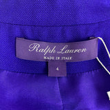 Ralph Lauren Purple Label £2740 Violet Cashmere Camden Blazer XS