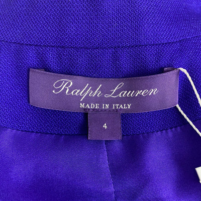 Ralph Lauren Purple Label £2740 Violet Cashmere Camden Blazer XS