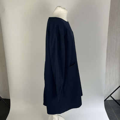 Dries Van Noten Navy Cotton Oversized Tunic Dress M/L/XL