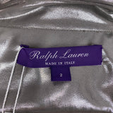 Ralph Lauren Purple Label £2250 Liquid Gold Shirt Dress XXS