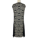 Prada £2000 Black & White Knit Jacquard Midi Dress XS