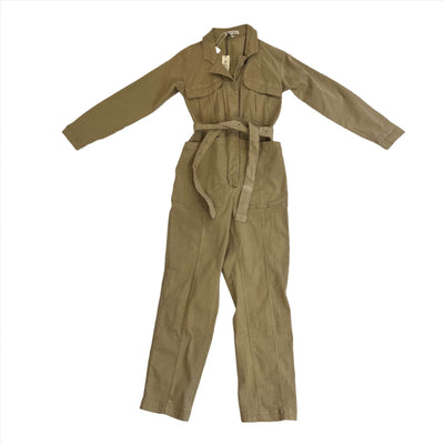 Alex Mill Brand New $225 Camel Expedition Jumpsuit XS