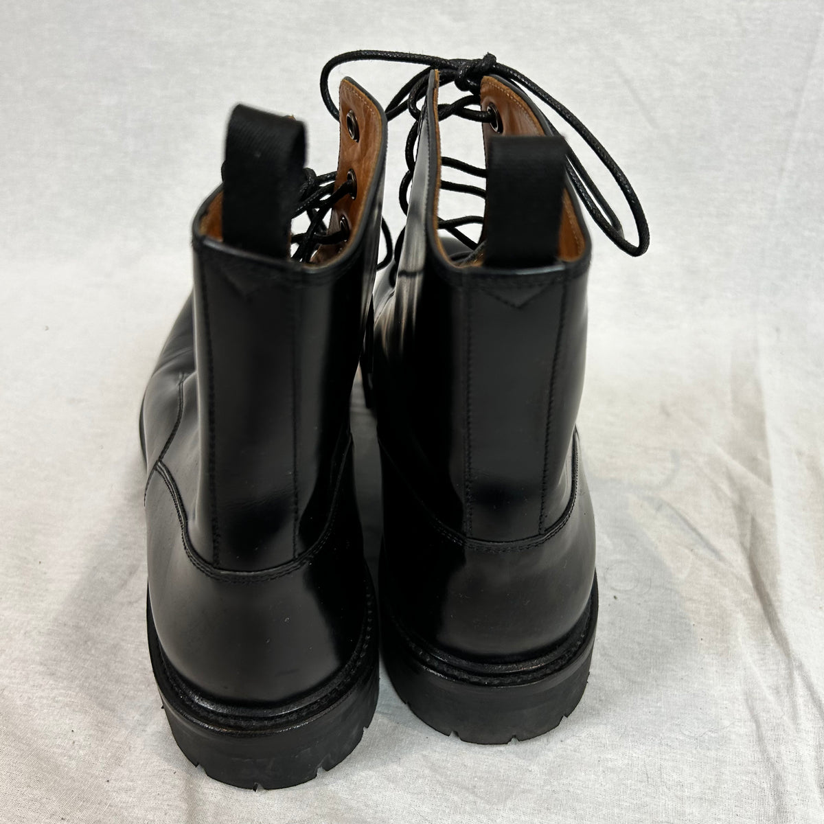 Church's £876 Black Leather Nanalah Work Boots 42