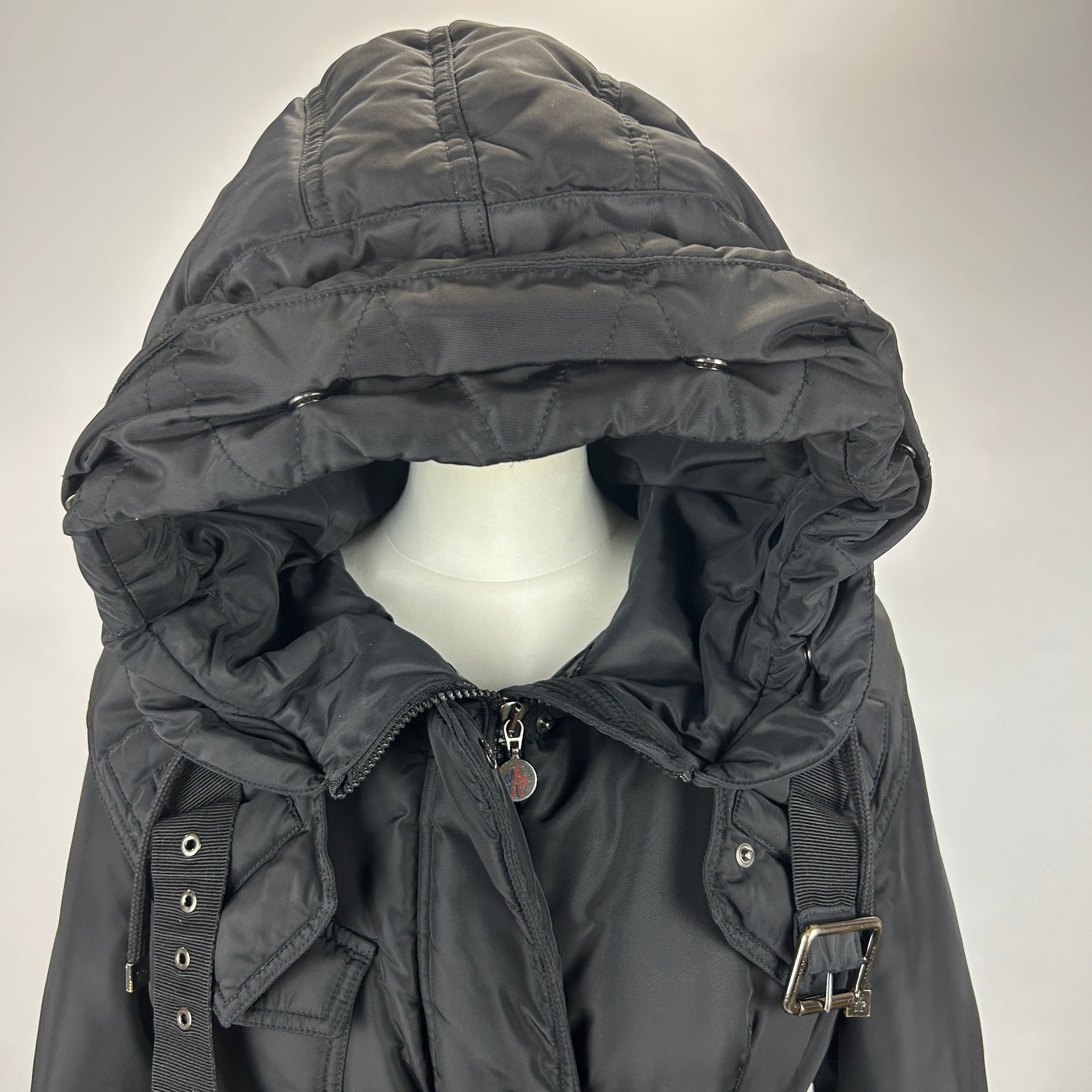 Moncler £1800 Black Phalangere Padded Coat M