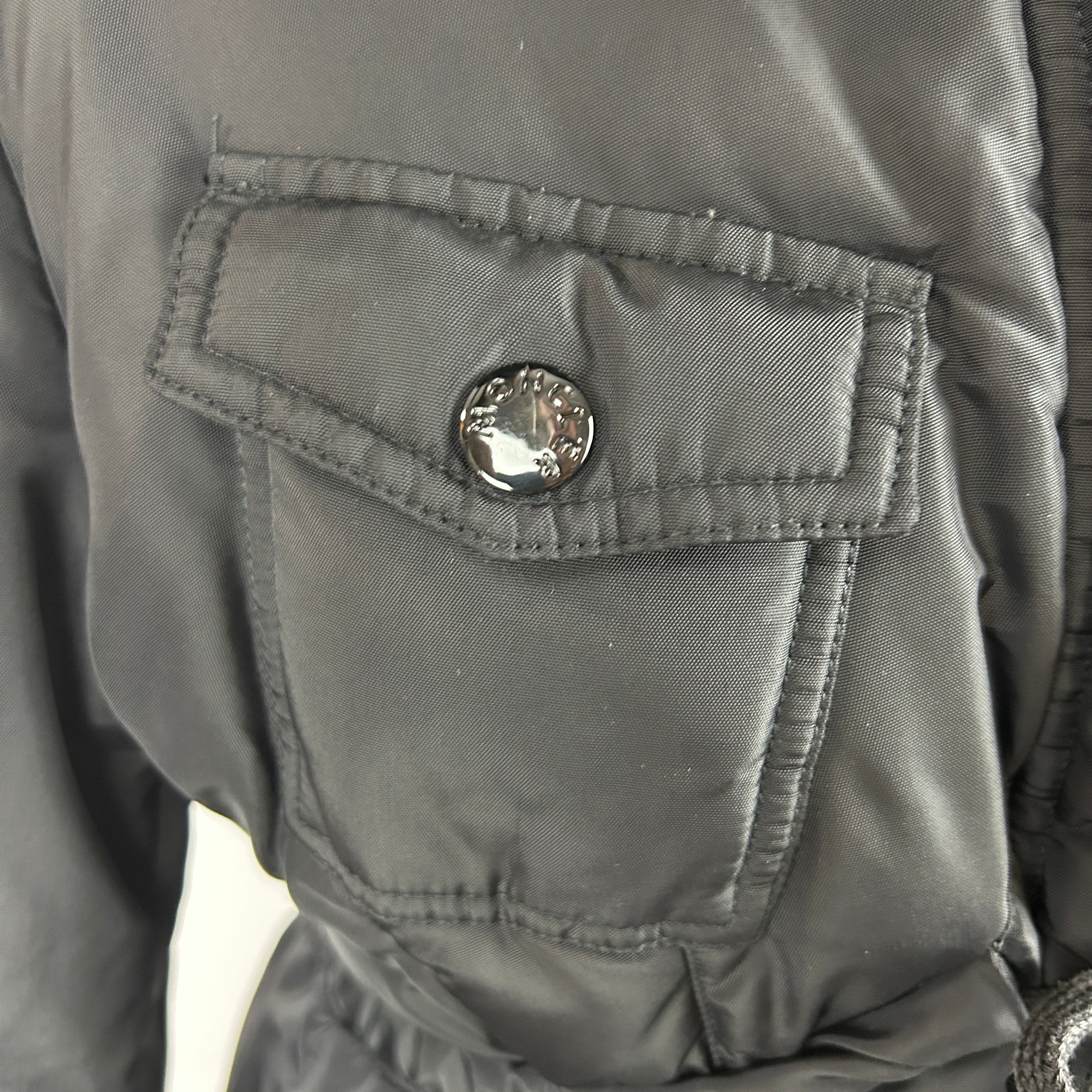 Moncler £1800 Black Phalangere Padded Coat M