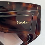 Max Mara £261 Tortoiseshell Orsola Mask Sunglasses