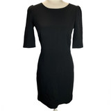 Dolce & Gabbana Brand New £1260 Black Crepe Classic Shift Dress S