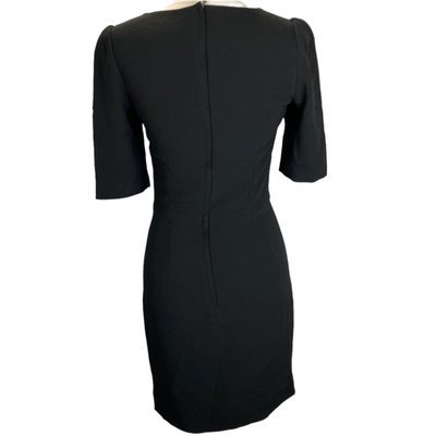 Dolce & Gabbana Brand New £1260 Black Crepe Classic Shift Dress S