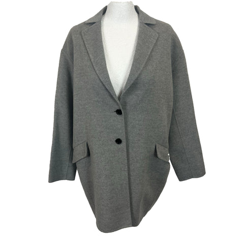 Joseph Pearl Grey Double Faced Cashmere Sido Coat XS/S/M