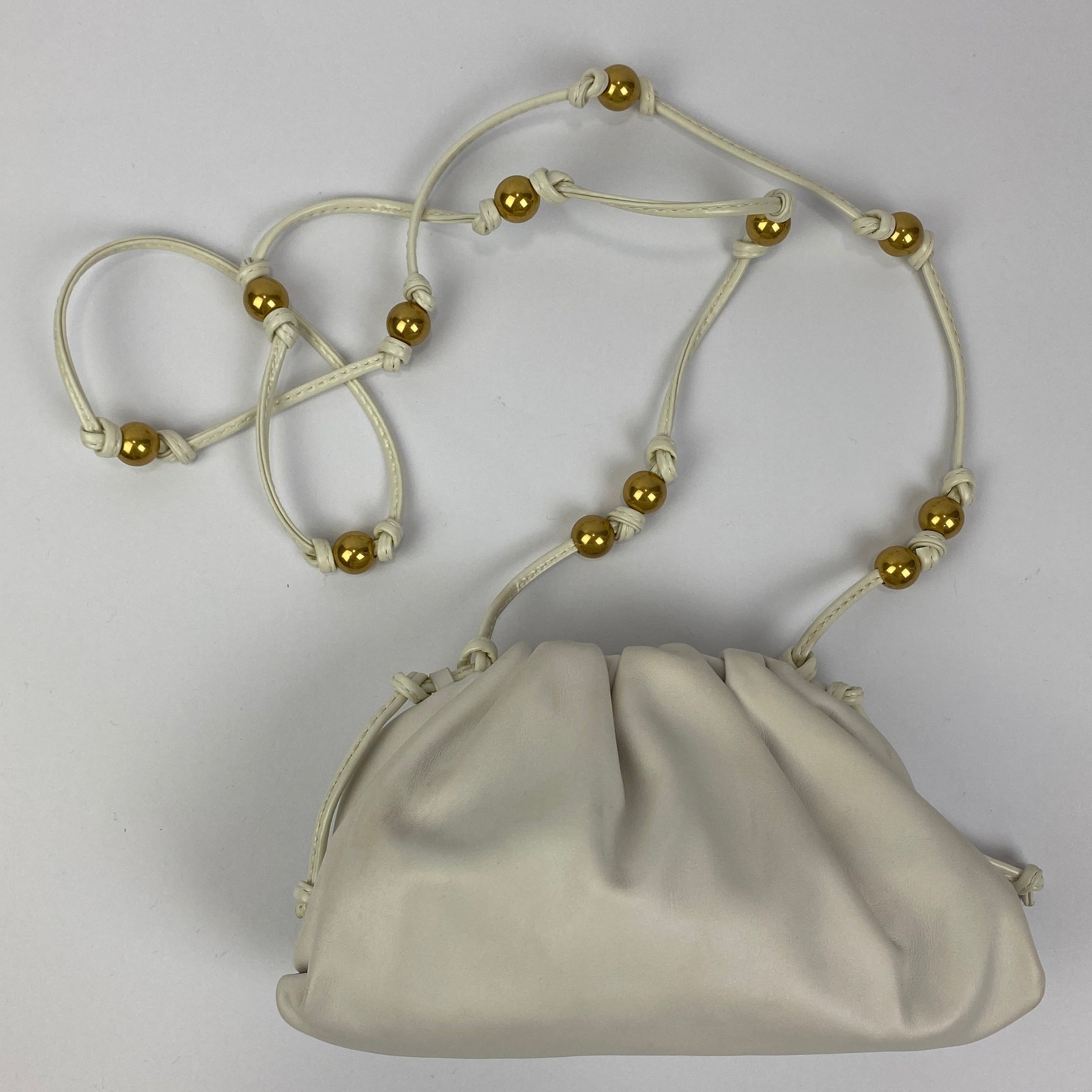 Bottega Veneta The Mini White Cross Body Bag