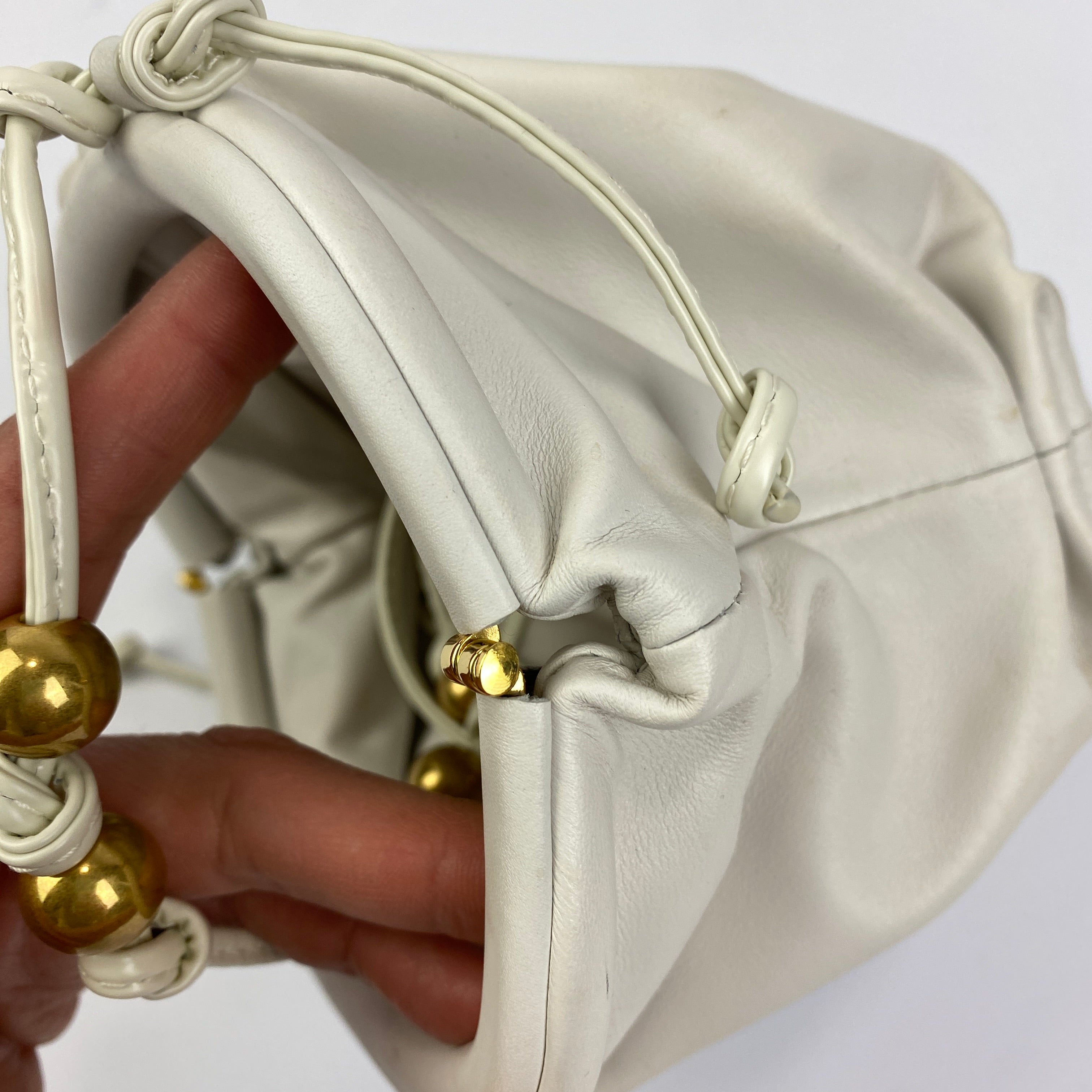 Bottega Veneta The Mini White Cross Body Bag