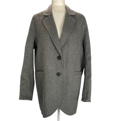 Vanessa Bruno £340 Pale Grey Wool Mix Marc Coat XS