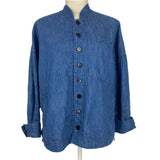 Pas De Calais Mid Denim Nehru Jacket XS/S/M