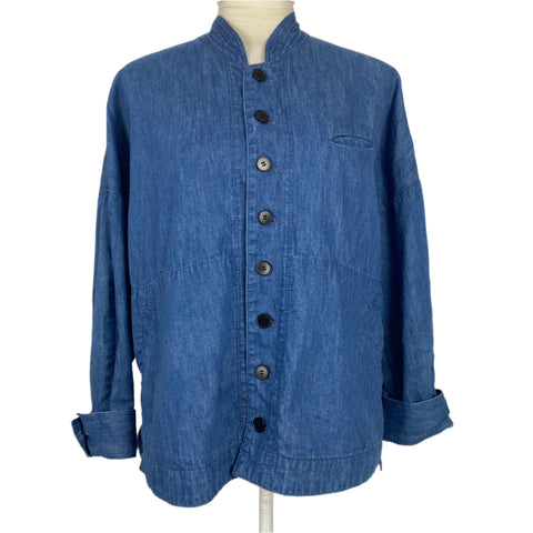 Pas De Calais Mid Denim Nehru Jacket XS/S/M