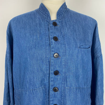 Pas De Calais Mid Denim Nehru Jacket XS/S/M