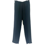 Dries Van Noten Black Textured Crepe Pull-On Pants S