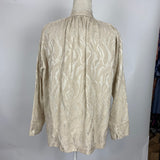 Masscob £395 Vanilla Textured Silk Mix Blouse S