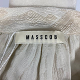 Masscob £395 Vanilla Textured Silk Mix Blouse S