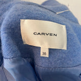 Carven Cornflower Wool Coat XS