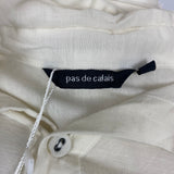 Pas De Calais £335 Vanilla Cupro Linen & Cotton Shirt S