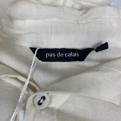 Pas De Calais £335 Vanilla Cupro Linen & Cotton Shirt S