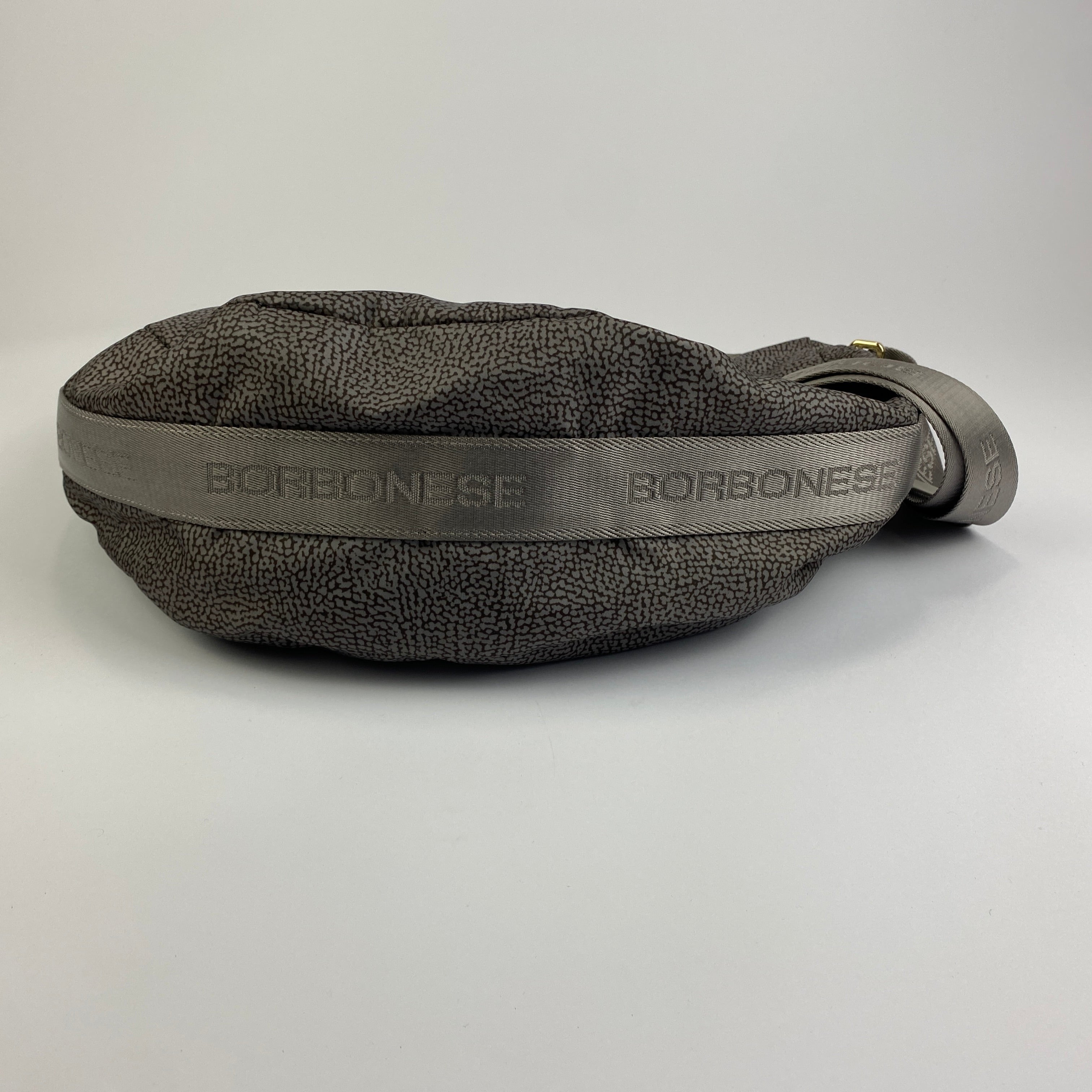 Borbonese New £235 Mushroom Print Nylon Luna Messenger Bag