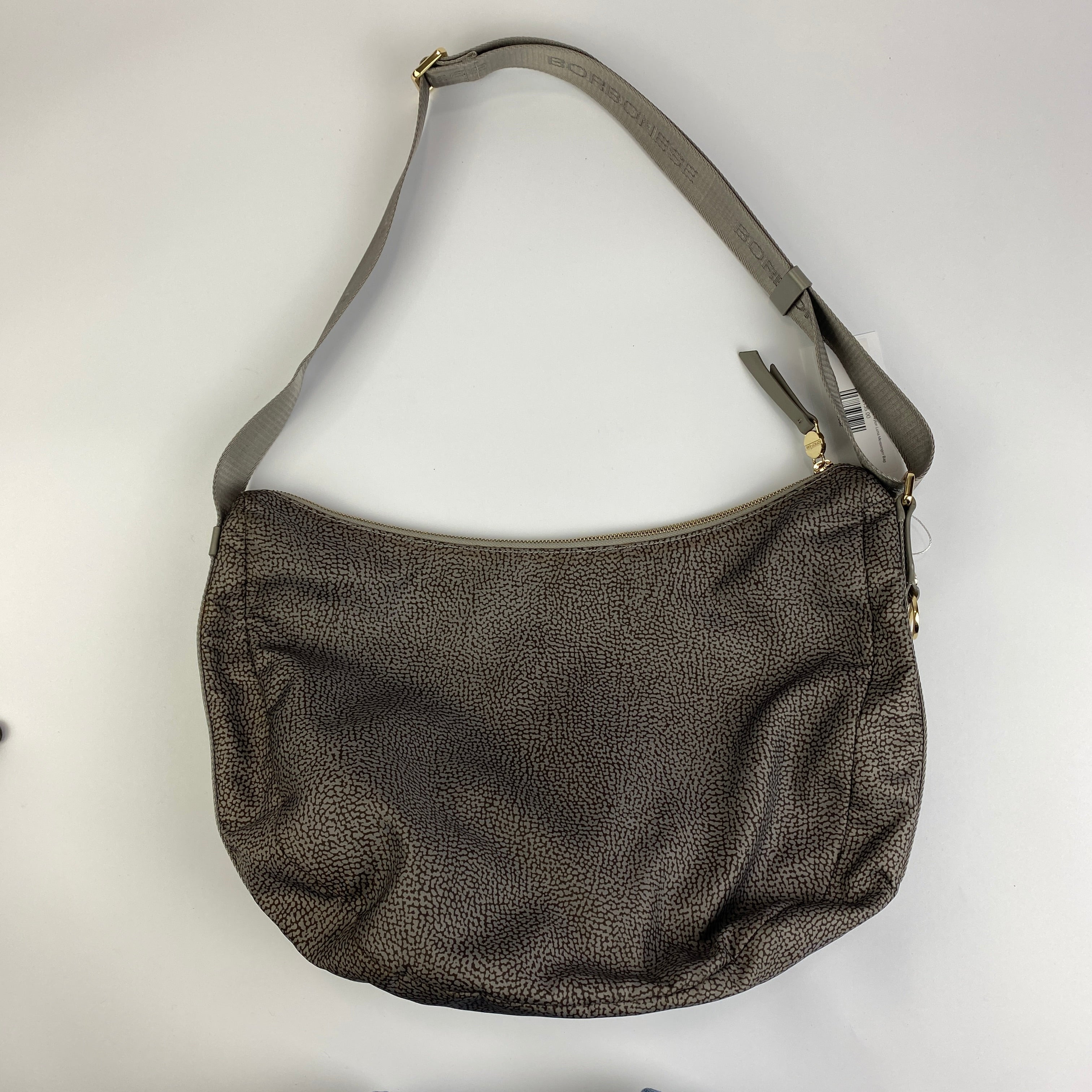 Borbonese New £235 Mushroom Print Nylon Luna Messenger Bag