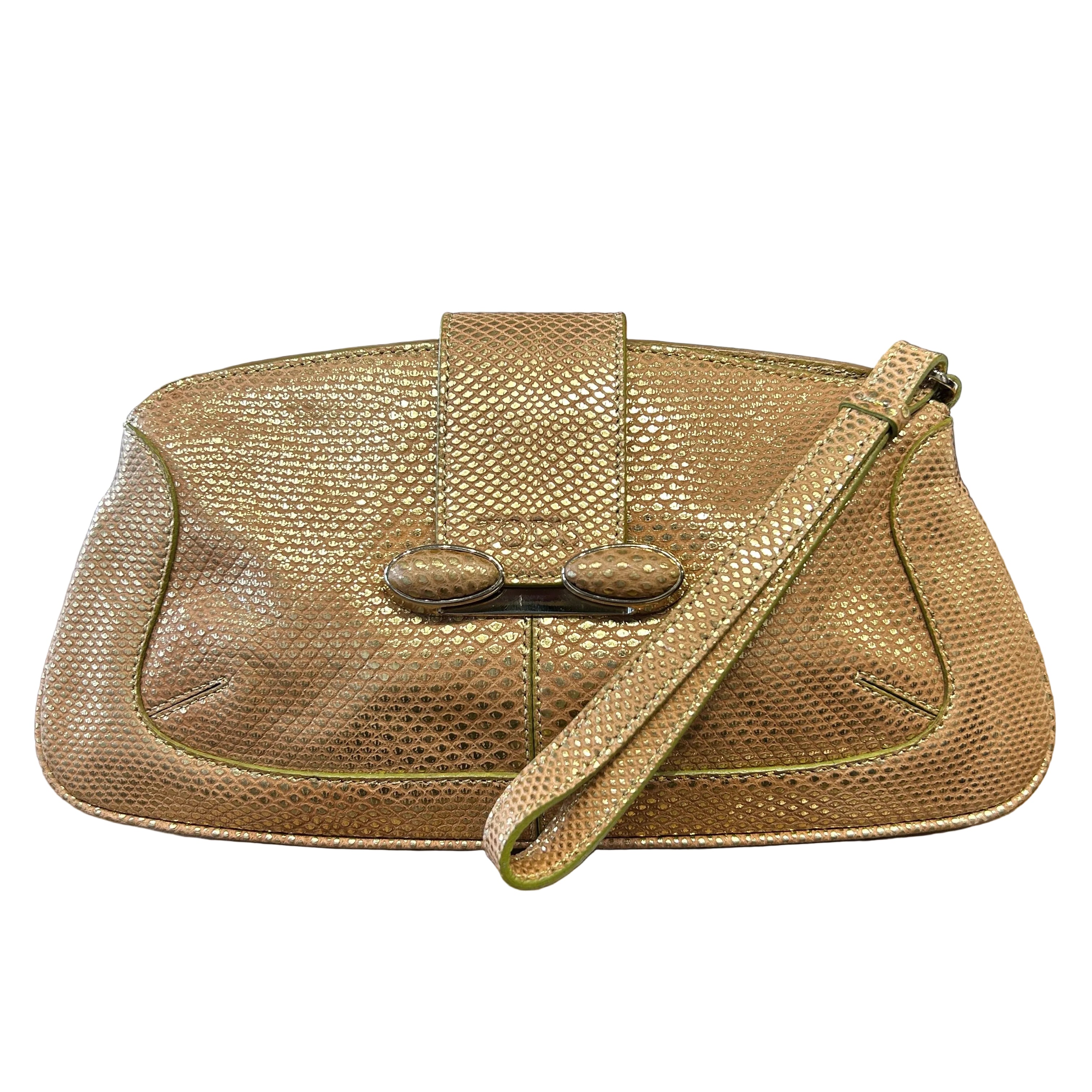 Tod's Rose Gold Venghe Pochette Clutch