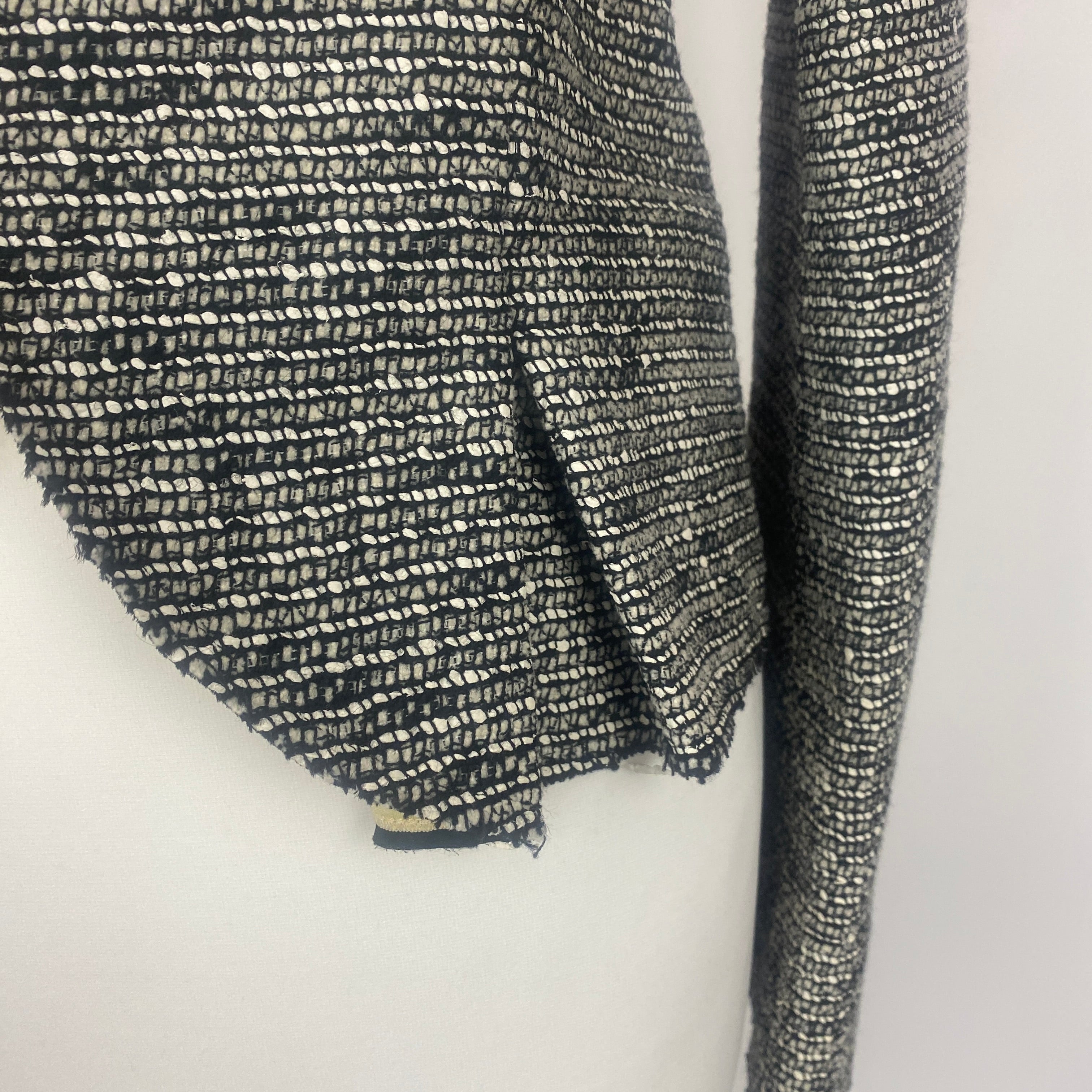 Balenciaga Black & White Texture Weave Jacket XXS