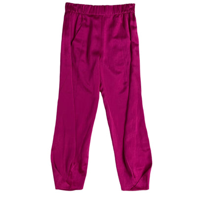 Maria Cornejo New Fuchsia Satin Pull-On Pants XS