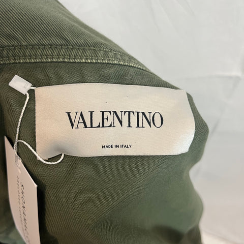 Valentino £870 Khaki Cropped Cargo Jacket XS/S