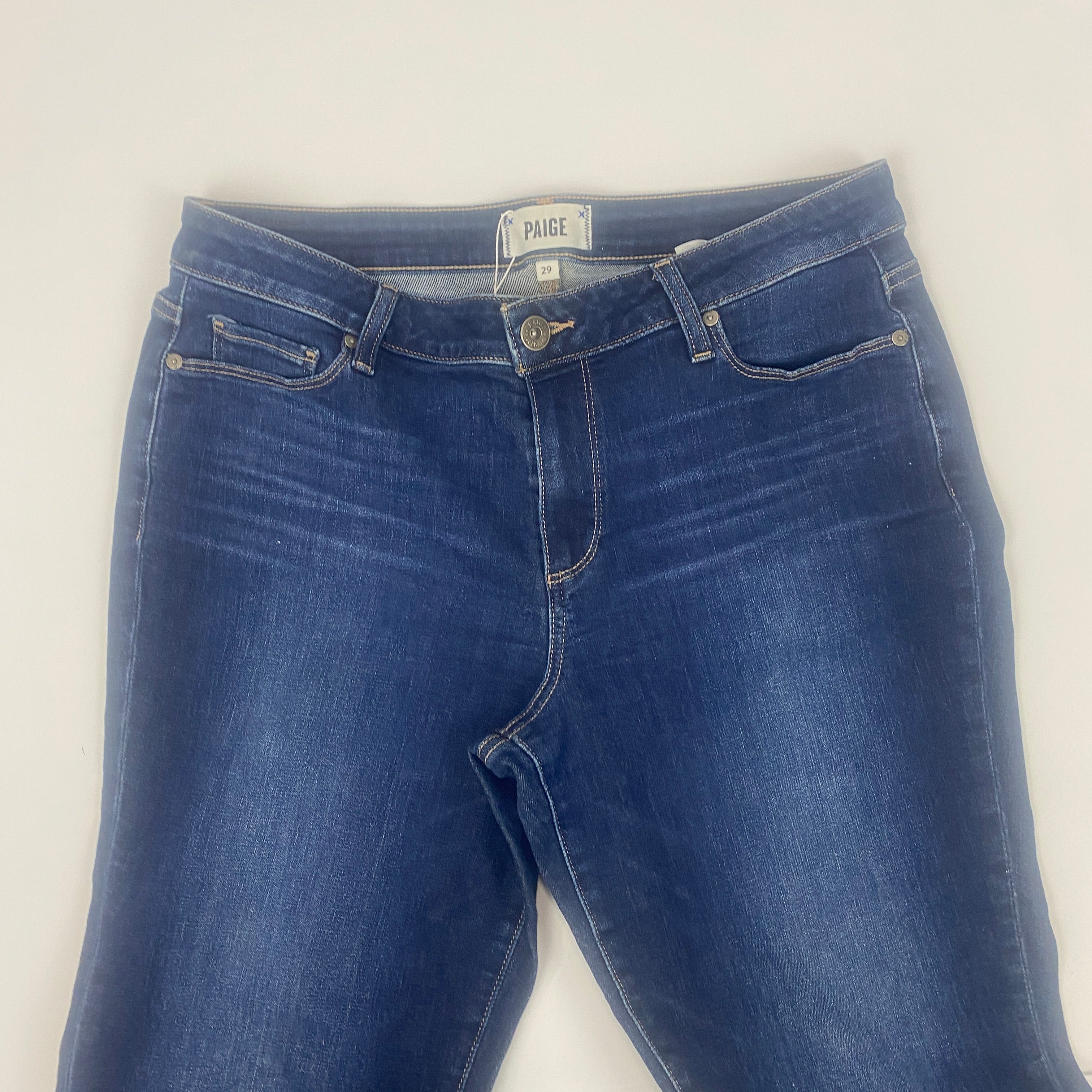 Paige £250 Mid Blue Denim Brigitte Stretch Jeans 29