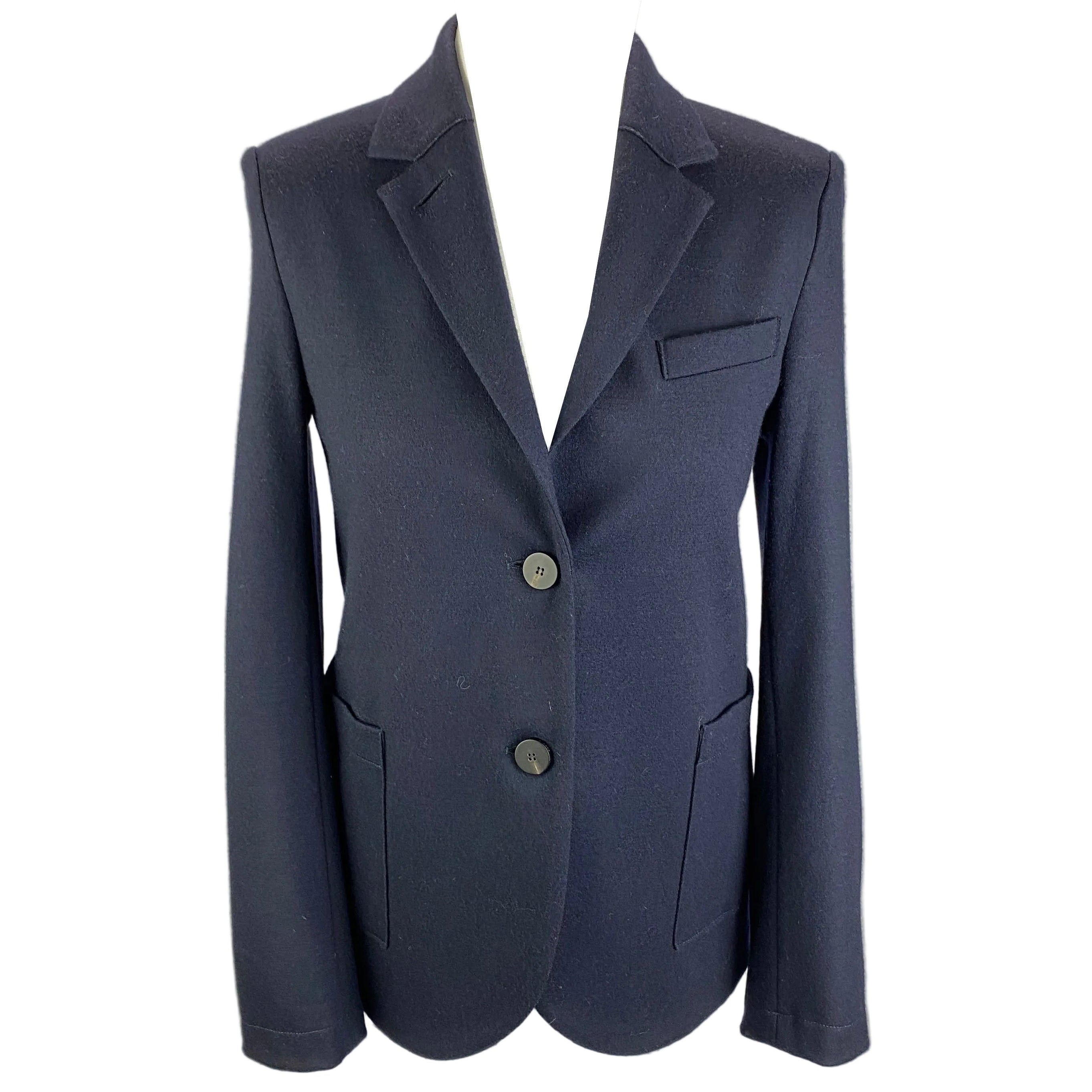 Harris Wharf Navy Pure Wool Lightweight Blazer XS