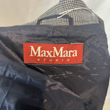 Max Mara Navy Prince of Wales Check Blazer Jacket XS/S