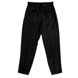 Pomandere New £300 Black Thick Satin Pull-On Pants XS