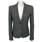 Max Mara Navy Prince of Wales Check Blazer Jacket XS/S