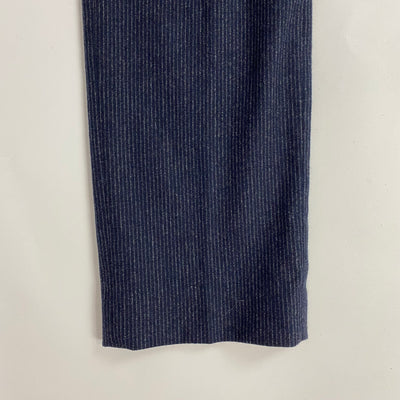 Joseph Navy Pinstripe Wool & Cotton Pants XS