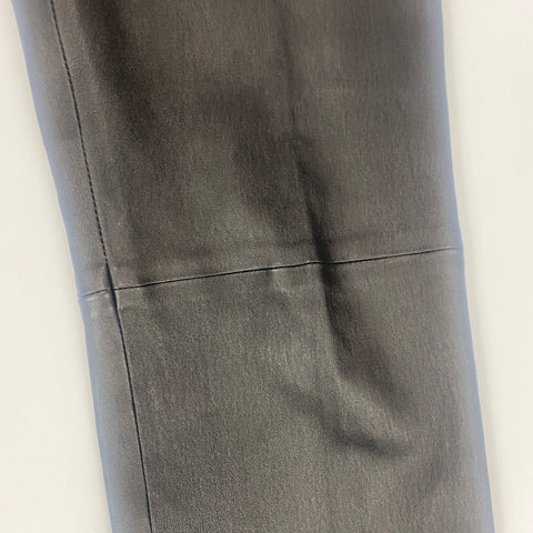 Joseph Black Stretch Leather Zoom Trousers M