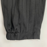 Maria Cornejo Black Stripe Satin Pull-On Pants XS