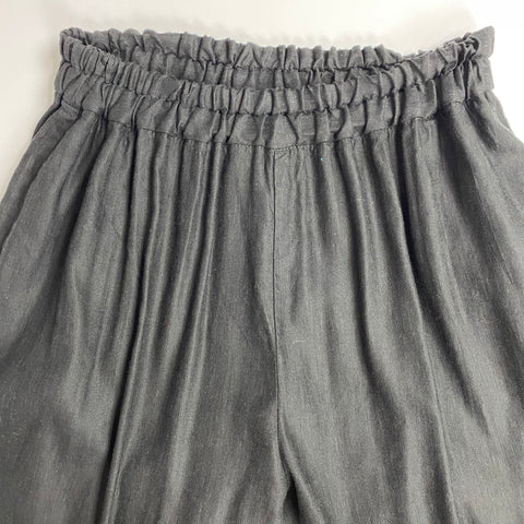 Pas De Calais £310 Black Balloon Cut Linen Pants XS