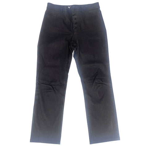 Joseph Black Stretch Leather Den Jeans M