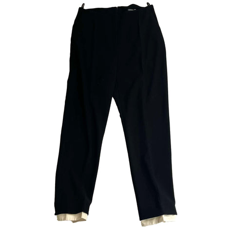 Alexander McQueen Brand New Black Wool Crepe Tuxedo Pants M