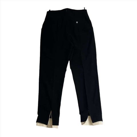 Alexander McQueen Brand New Black Wool Crepe Tuxedo Pants M