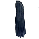 Ba&Sh Black Silky Maxi Dress L
