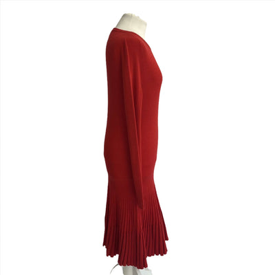 Louis Vuitton Scarlet Wool Mix Knit Midi Dress S